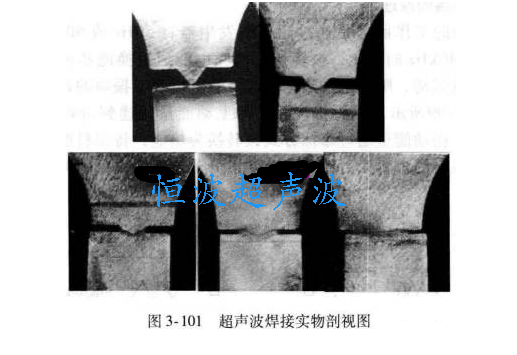 超声波焊接塑胶熔化过程剖视图